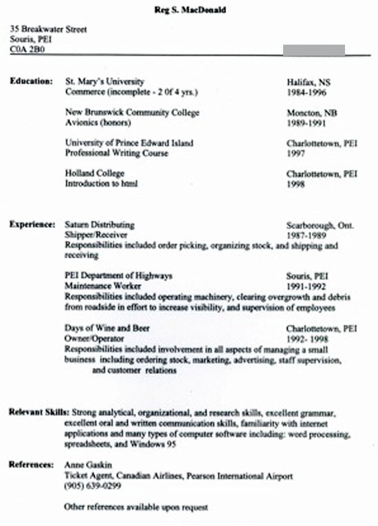 resume