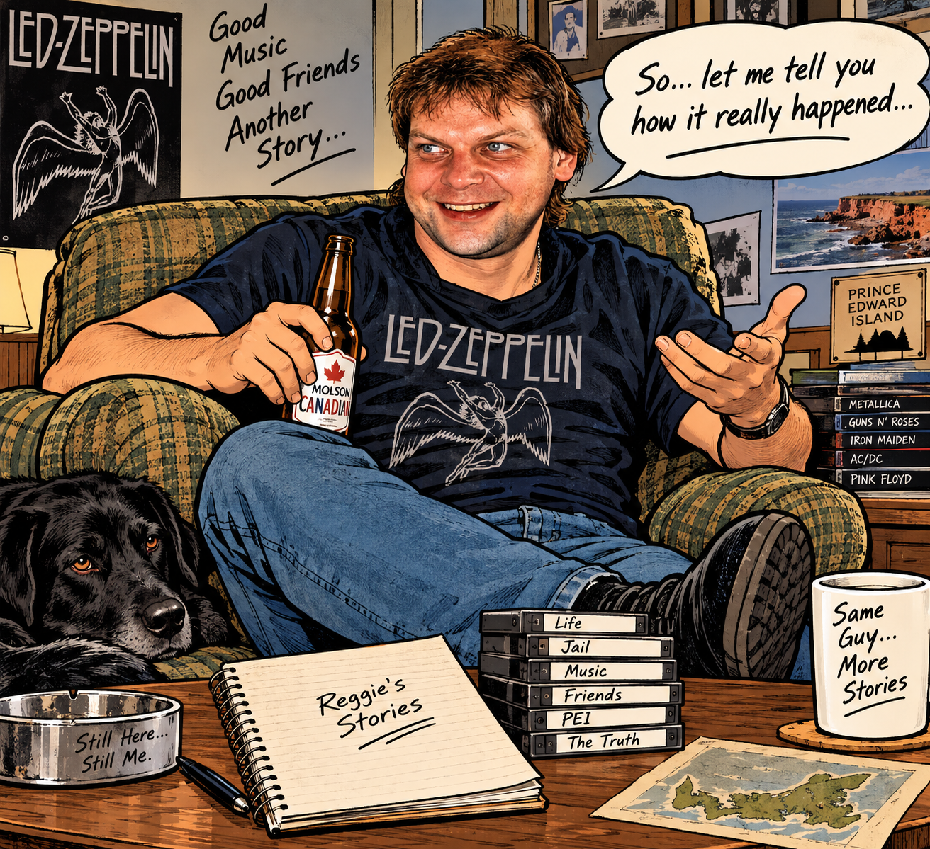 Illustration for the Reggie MacDonald Digital Archive